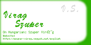 virag szuper business card